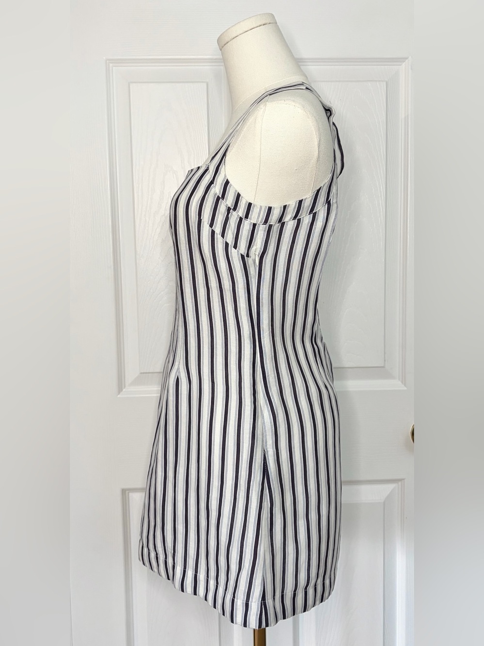 By Anthropologie Square Neck Gauze Mini Dress Size XXS - Picture 5 of 6